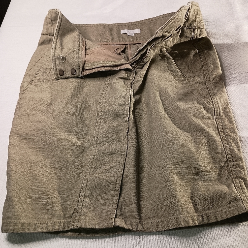 LOFT Brown Office Work courdoroy Fall Summer Skirt- (#512)